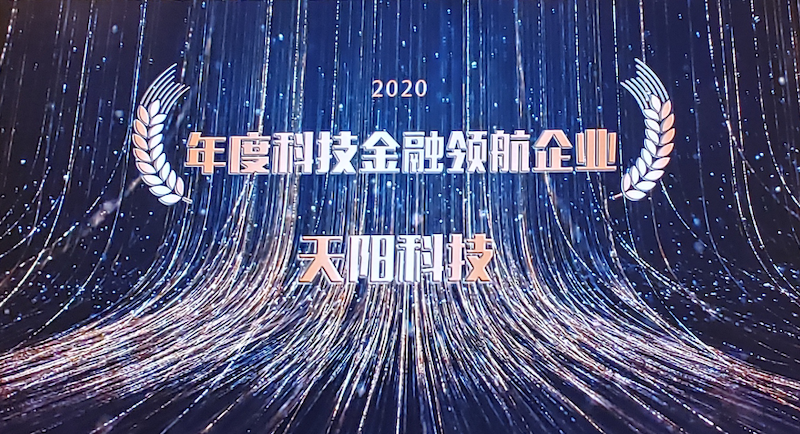 天阳科技荣膺“年度科技金融领航企业”（配图 2）